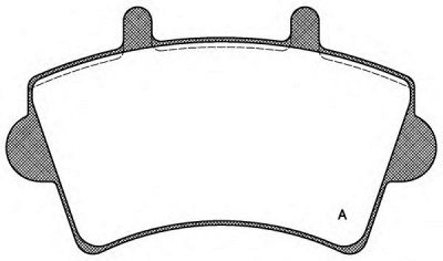 OPEN PARTS bpa081900 -  Комплект тормозных колодок, дисковый тормоз